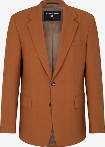 Coupe regular Veste de costume 'Reece' STRELLSON en marron : devant