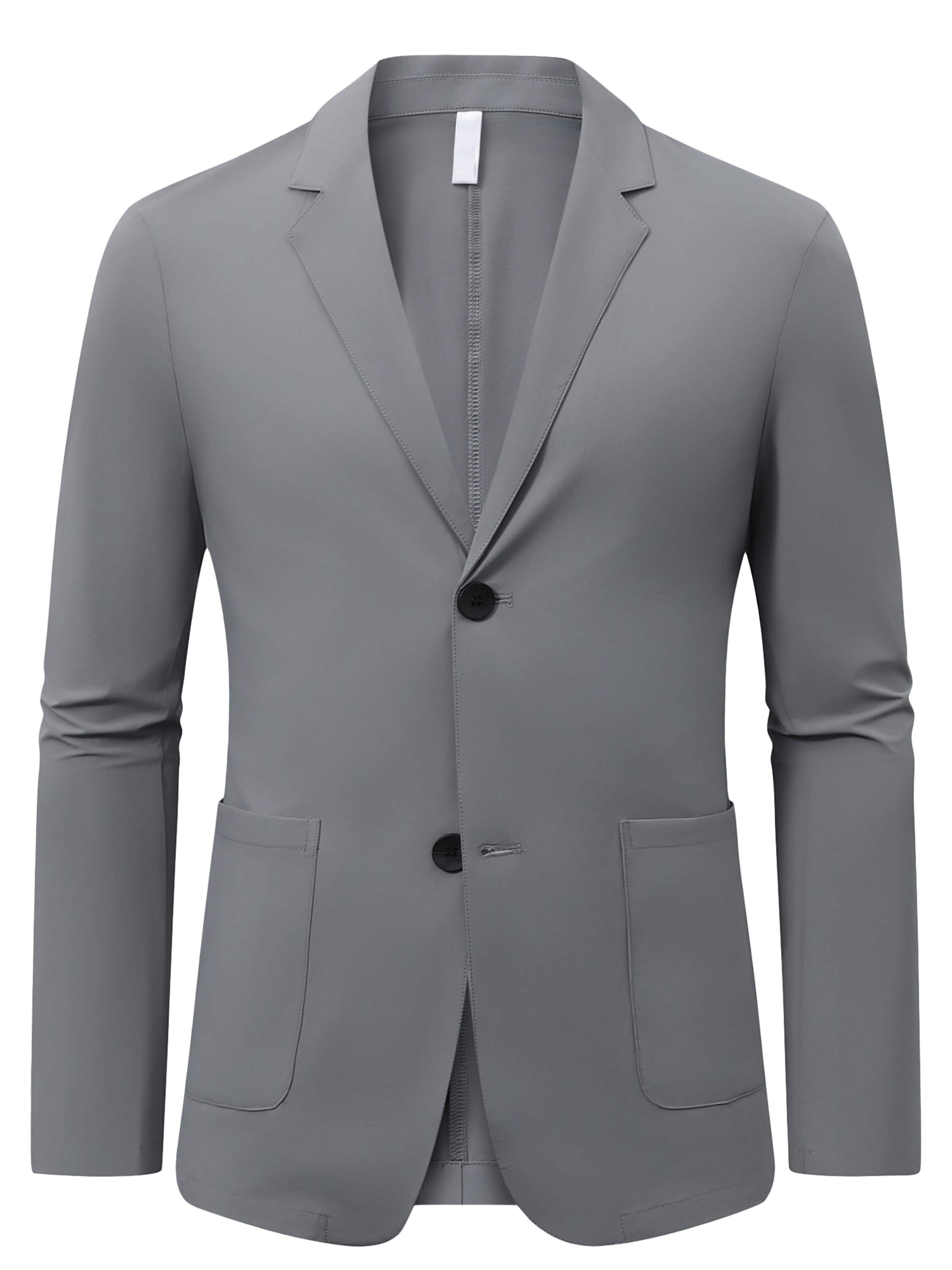 ALLTHEMEN Suit Jacket 'Schatten' in Grey: front