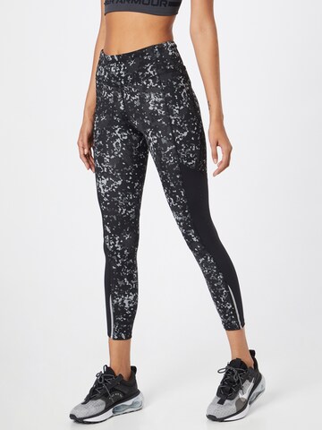 Skinny Pantalon de sport UNDER ARMOUR en gris : devant