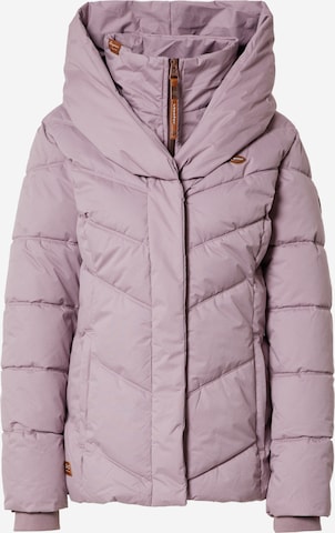 Ragwear Winter Jacket 'NATESA' in Purple: front