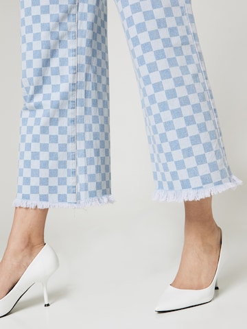 florence by mills exclusive for ABOUT YOU Wide Leg Hose 'Justin Terry' in Blau