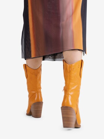 BRONX Cowboy Boots 'Bonderia' in Orange