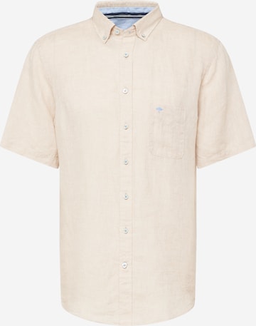 FYNCH-HATTON Button Up Shirt in Beige: front