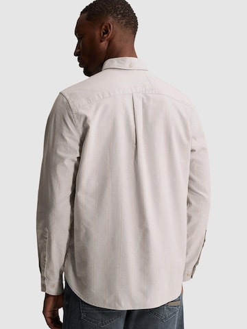 CAST IRON Regular fit Overhemd 'Oxford shirt with stripe pattern' in Grijs