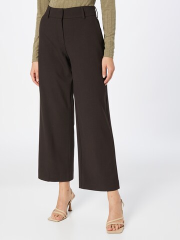 FIVEUNITS Wide leg Broek 'Dena' in Bruin: voorkant