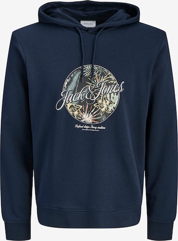 JACK & JONES Sweatshirt 'JJHONOLULU' in Blue: front