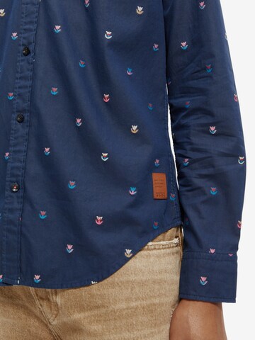 SCOTCH & SODA Slim fit Button Up Shirt in Blue