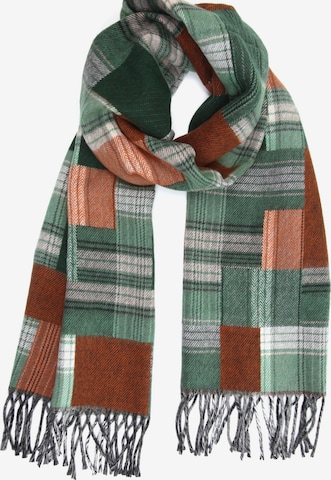 COLLEZIONE ALESSANDRO Scarf 'Claire' in Green: front