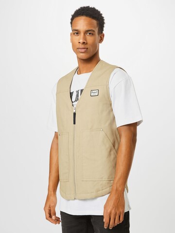 Gilet JACK & JONES en beige : devant