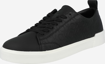 Calvin Klein حذاء رياضي بلا رقبة بلون أسود: الأمام