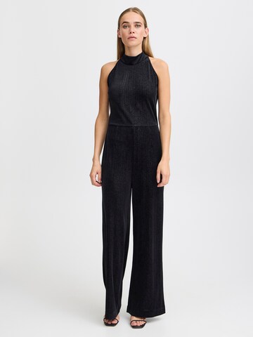 ICHI Jumpsuit 'IH KATE' in Black: front