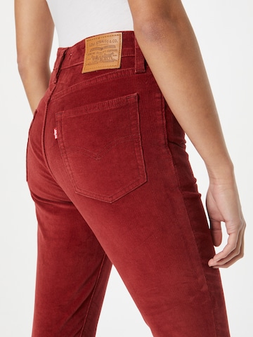 LEVI'S ® Skinny Jeans '721 High Rise Skinny' in Rood