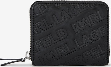 Karl Lagerfeld Peňaženka - Čierna: predná strana