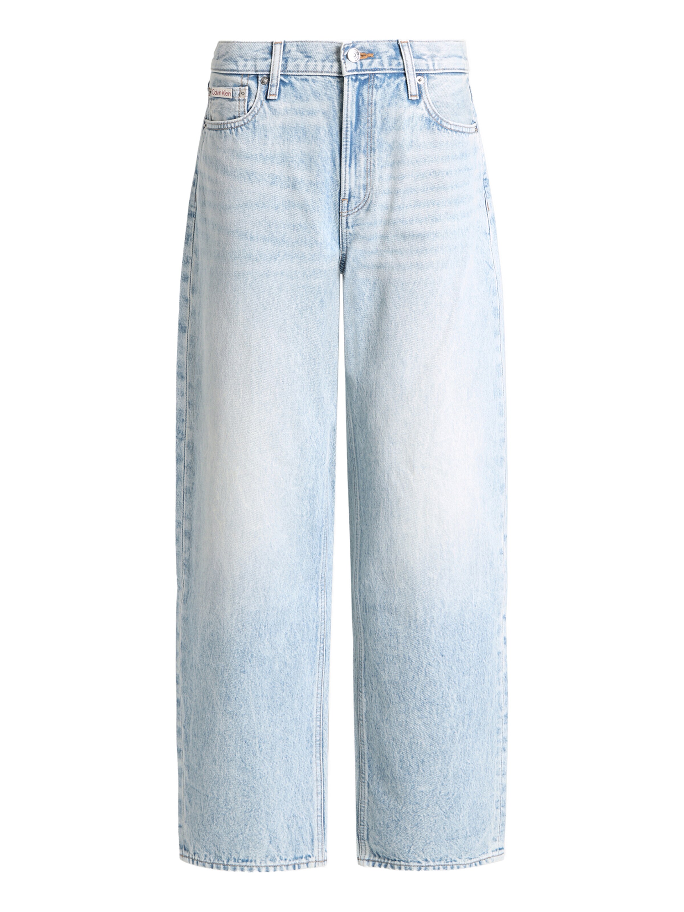 Calvin Klein Jeans Barrel Jeans in Blau: Vorderseite