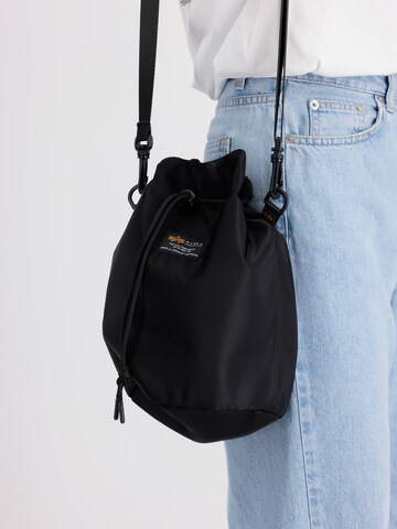Borsa a sacco di ALPHA INDUSTRIES in nero