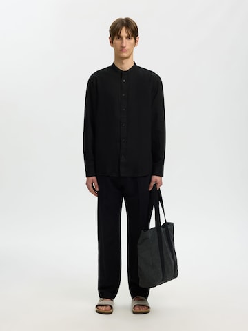 SELECTED Regular Fit Hemd 'SLHClay' in Schwarz