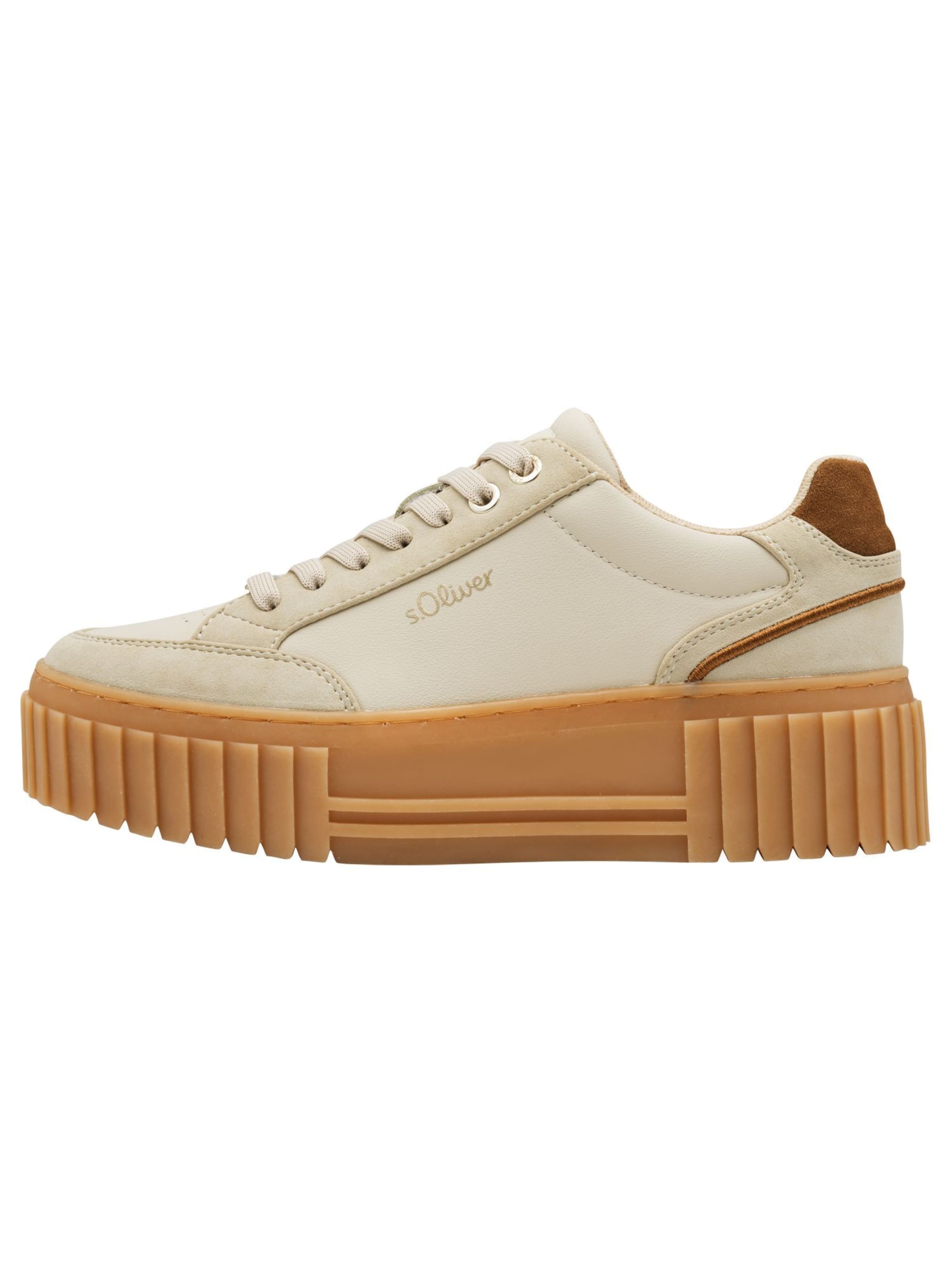 s.Oliver Sneaker in Beige: Vorderseite