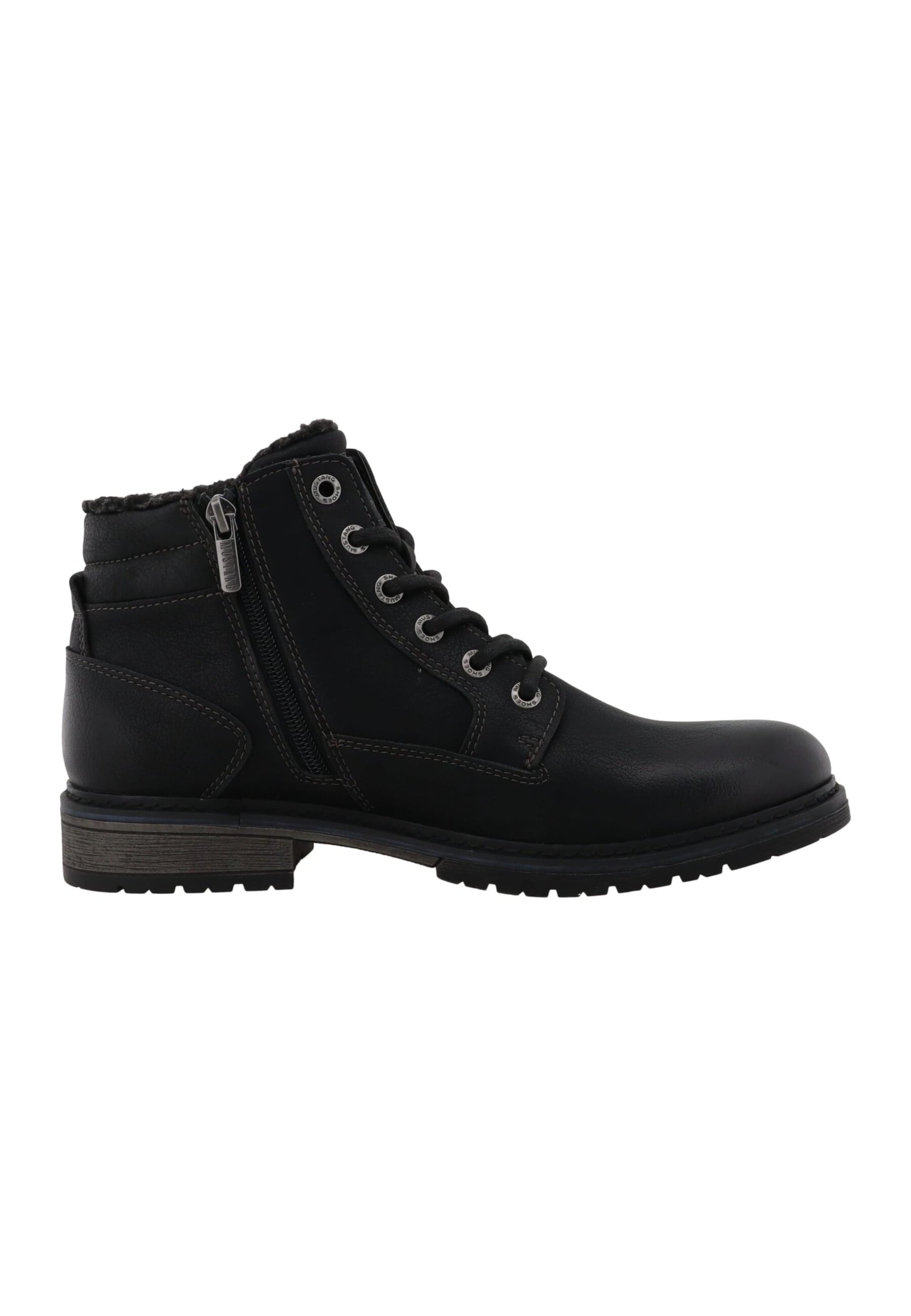 MUSTANG - Botas con cordones en negro
