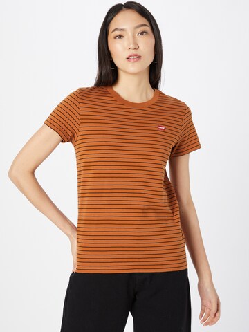 LEVI'S ® Shirt 'Perfect Tee' in Brown: front
