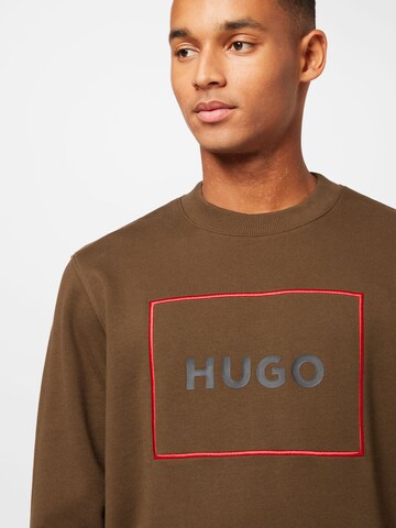 HUGO Red Sweatshirt 'Delery' i brun