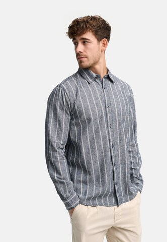 INDICODE JEANS Regular Fit Hemd 'Trypper' in Grau