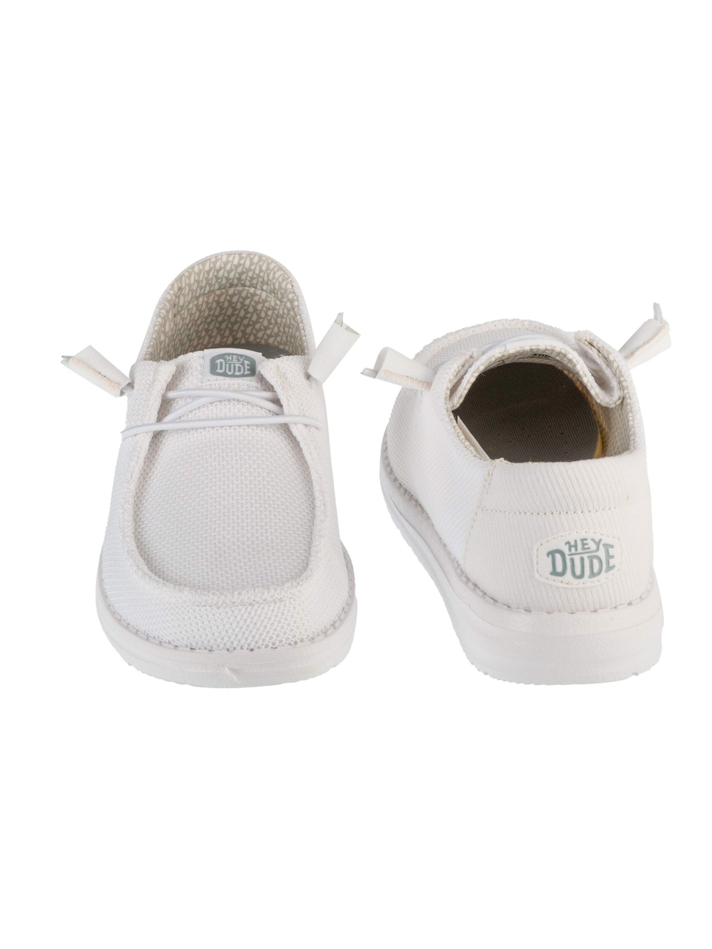HEY DUDE Moccasin 'Wendy Stretch Sox' in White