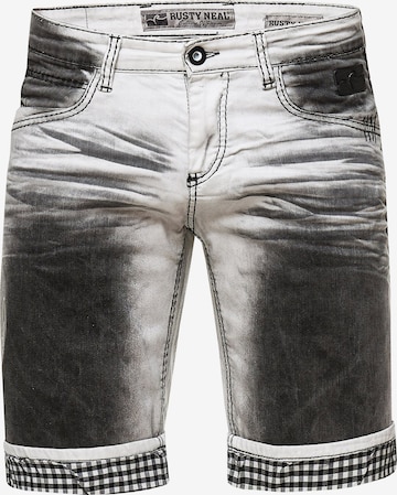 Rusty Neal Regular Jeansshorts 'Devine' in Grau: predná strana