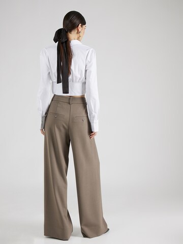 FIVEUNITS Wide Leg Hose 'Karen' in Braun