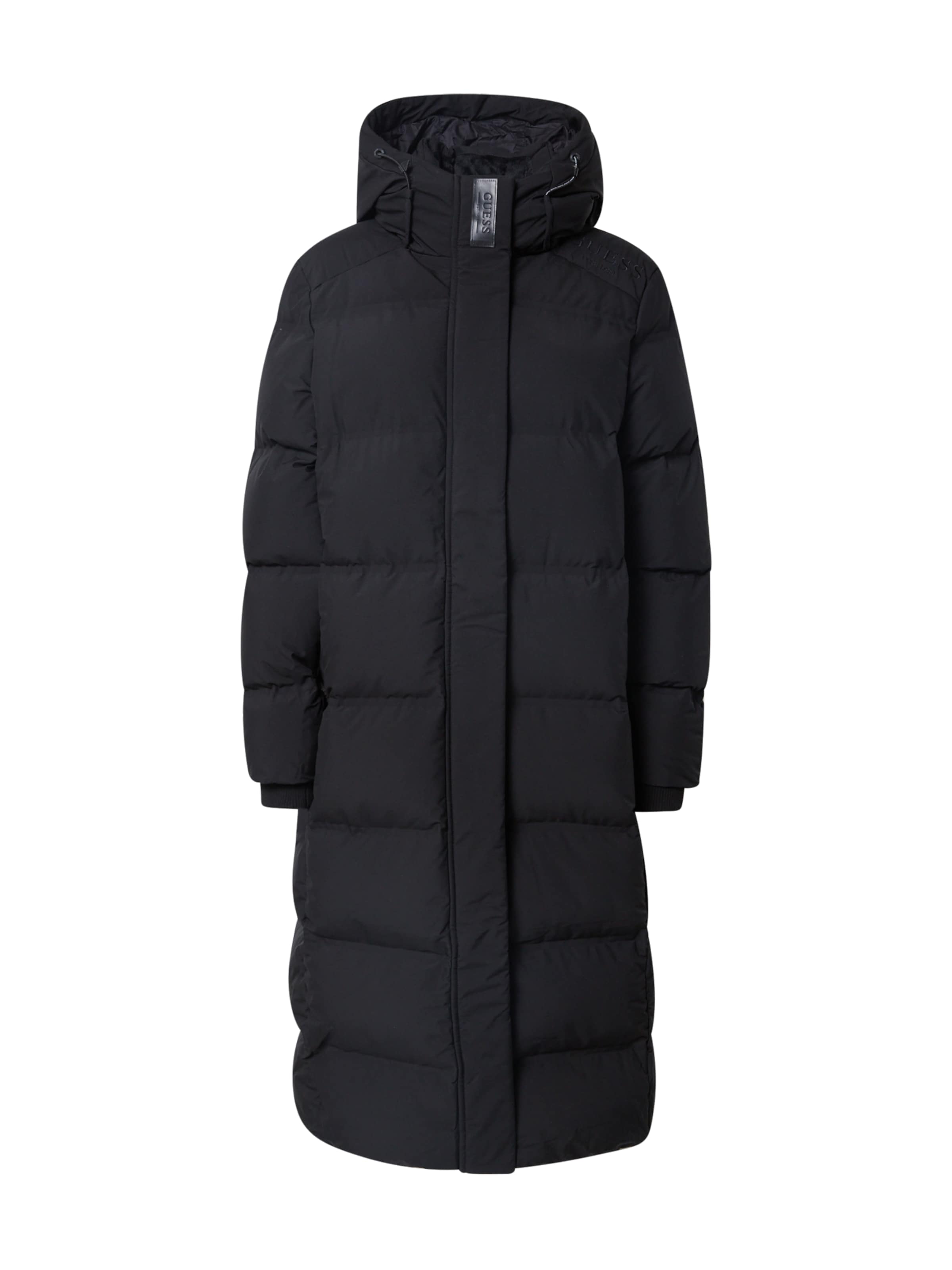 guess white winter jacket