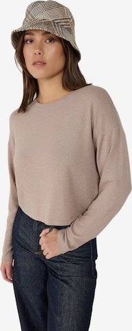 No Matter What Pullover in Beige: Vorderseite