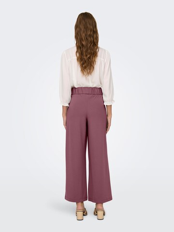 Wide leg Pantaloni cutați 'Geggo' de la JDY pe roz