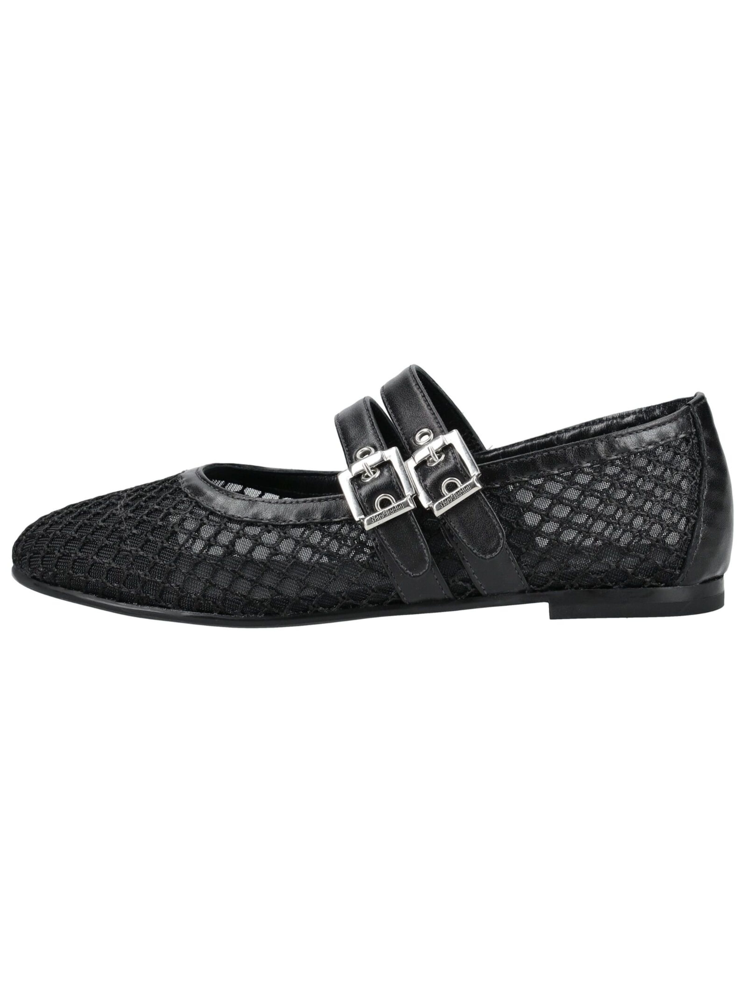 Ballerines à lanières Nero Giardini en noir