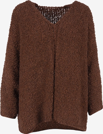 Seasons of April Knit Cardigan 'Robin' in Brown: front