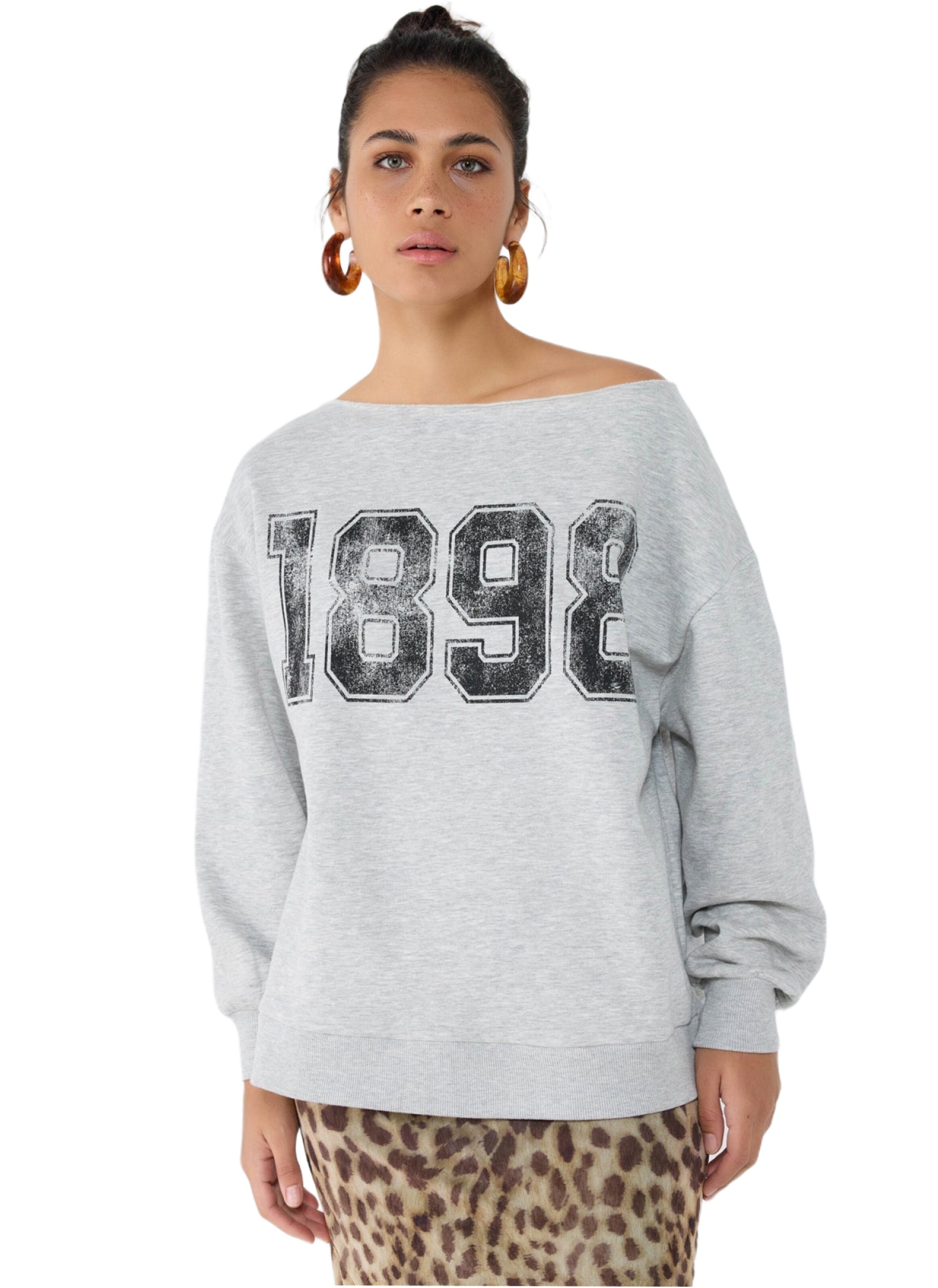 No Matter What Sweatshirt in Grijs: voorkant