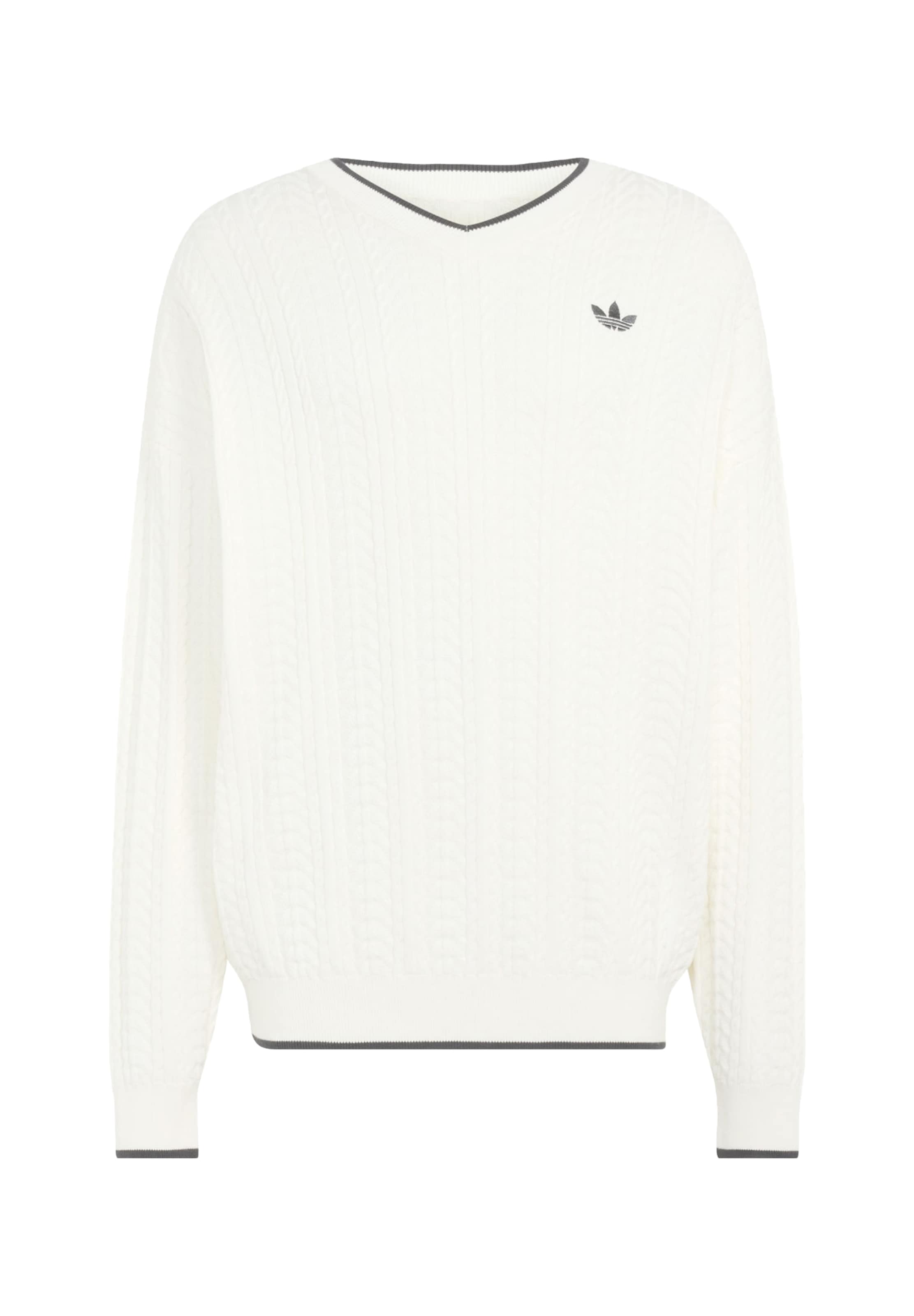ADIDAS ORIGINALS Pullover in XXS-XS in grau / weiß, Produktansicht