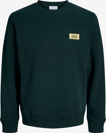 JACK & JONES Collegepaita 'JJRUSH' värissä vihreä: etupuoli