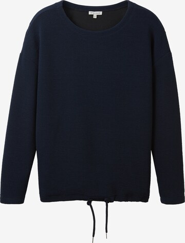 Sweat-shirt TOM TAILOR en bleu : devant