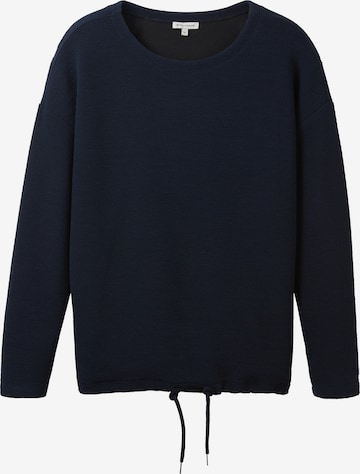 TOM TAILOR Sweatshirt in Blauw: voorkant