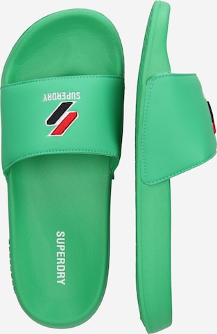 Flip-flops de la Superdry pe verde