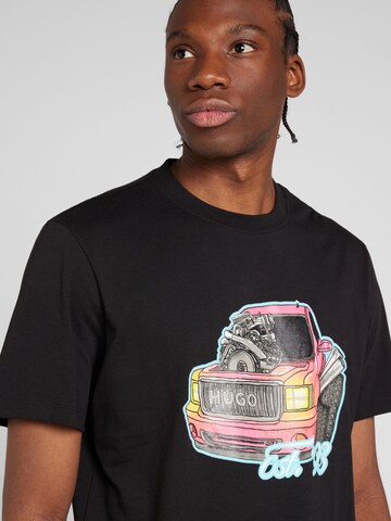 T-Shirt 'Damotoro' HUGO en noir