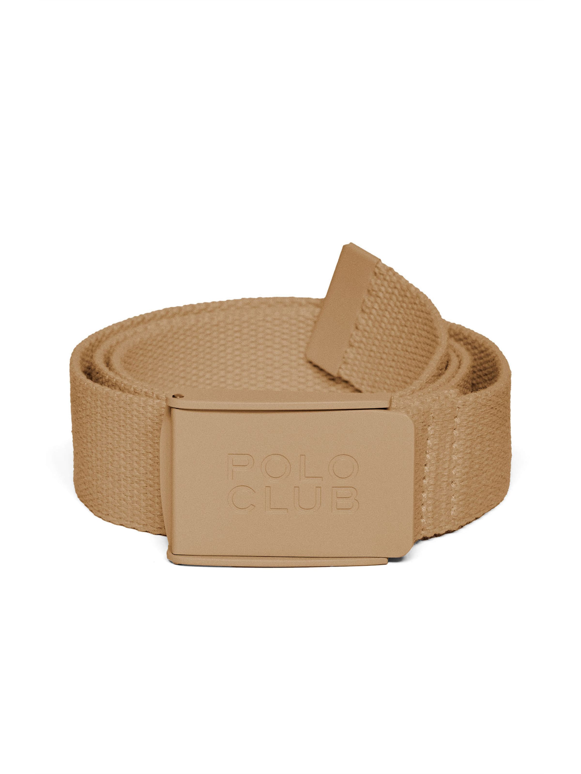 Polo Club Belt in Beige: front