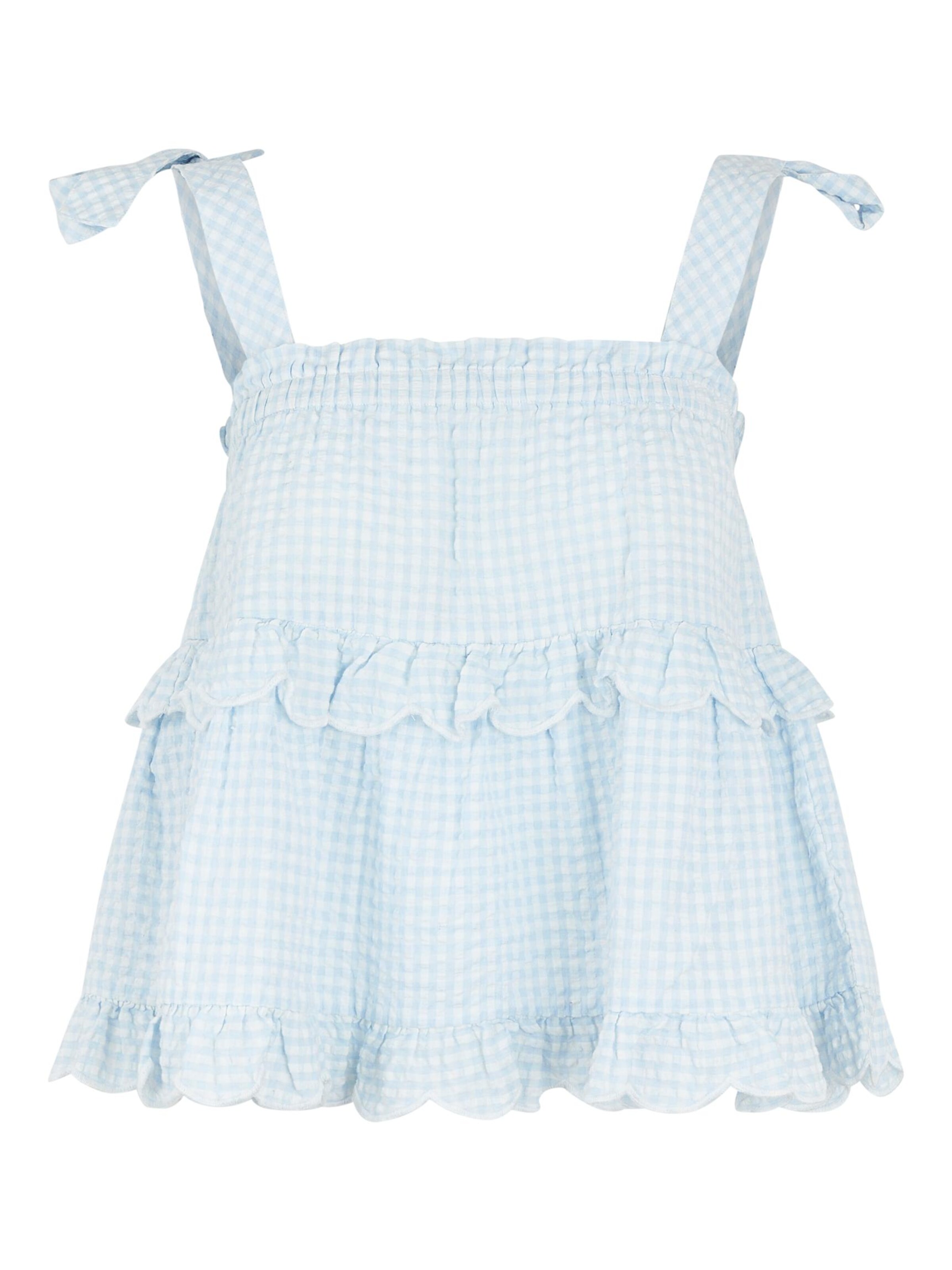 mėlyna YAS Palaidinė be rankovių 'RUBY': priekis