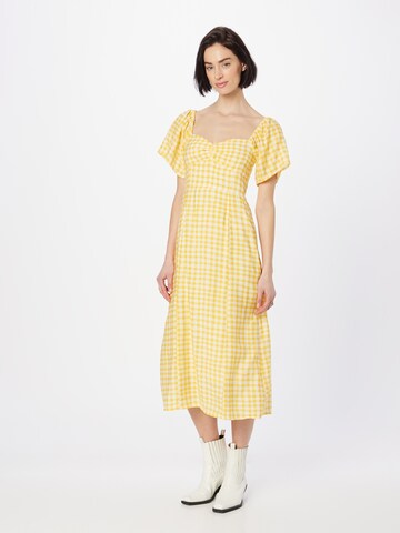 Compania Fantastica Šaty – žlutá: přední strana