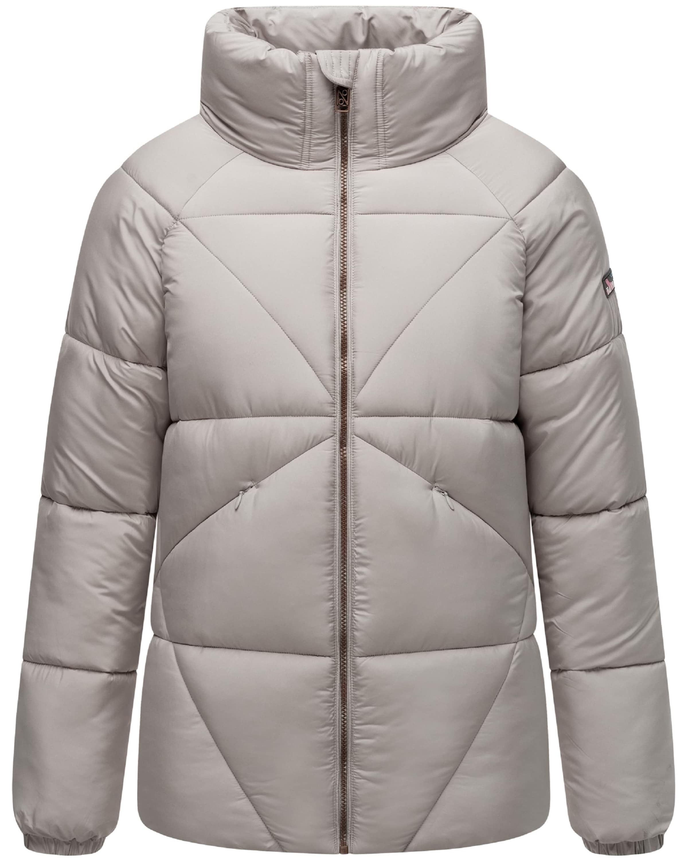 NAVAHOO Zimná bunda 'Schokolinaa' - Sivá: predná strana