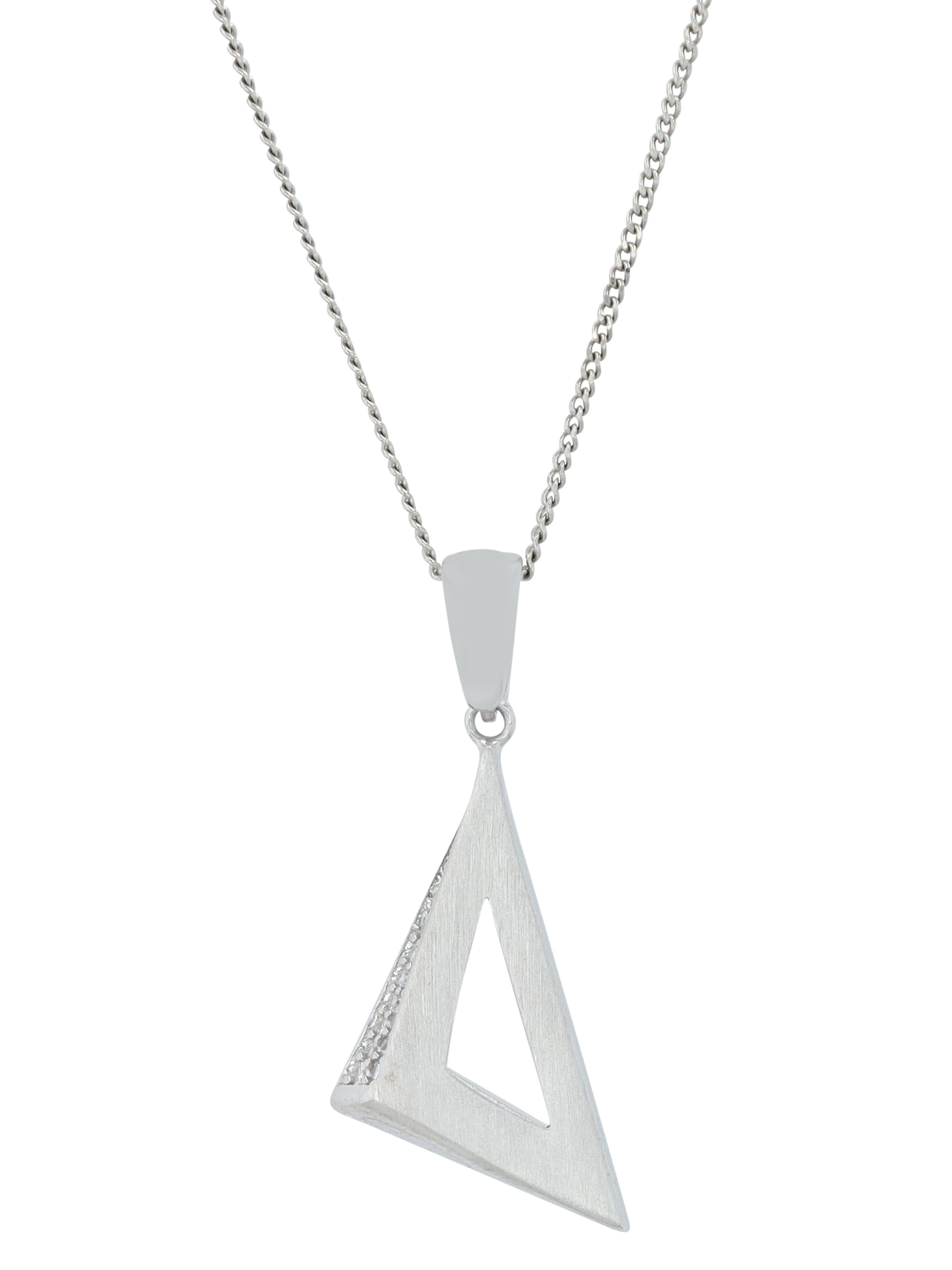 Akzent Pendant 'langlebig' in Silver: front