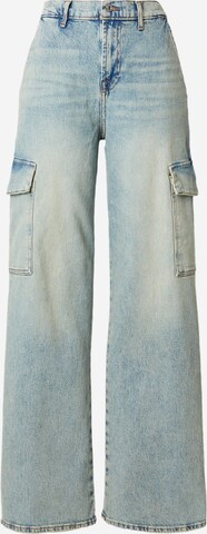 7 for all mankind Wide leg Cargo Jeans 'Scout Frost' in Blue: front