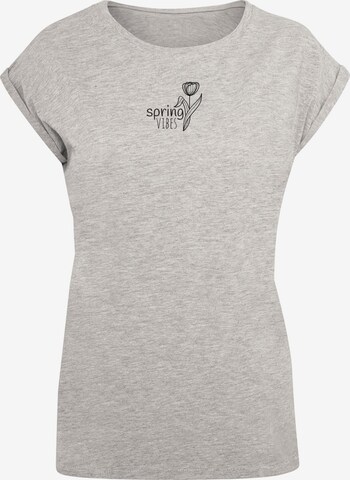 T-shirt 'Spring - Vibes' Merchcode en gris : devant