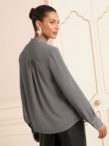 Chemisier love & roses en gris