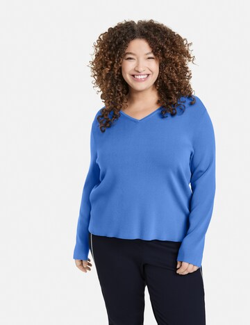 SAMOON Sweater in Blue: front