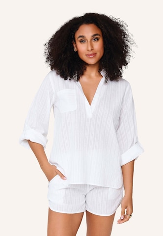 LingaDore - Pijama en blanco: frente